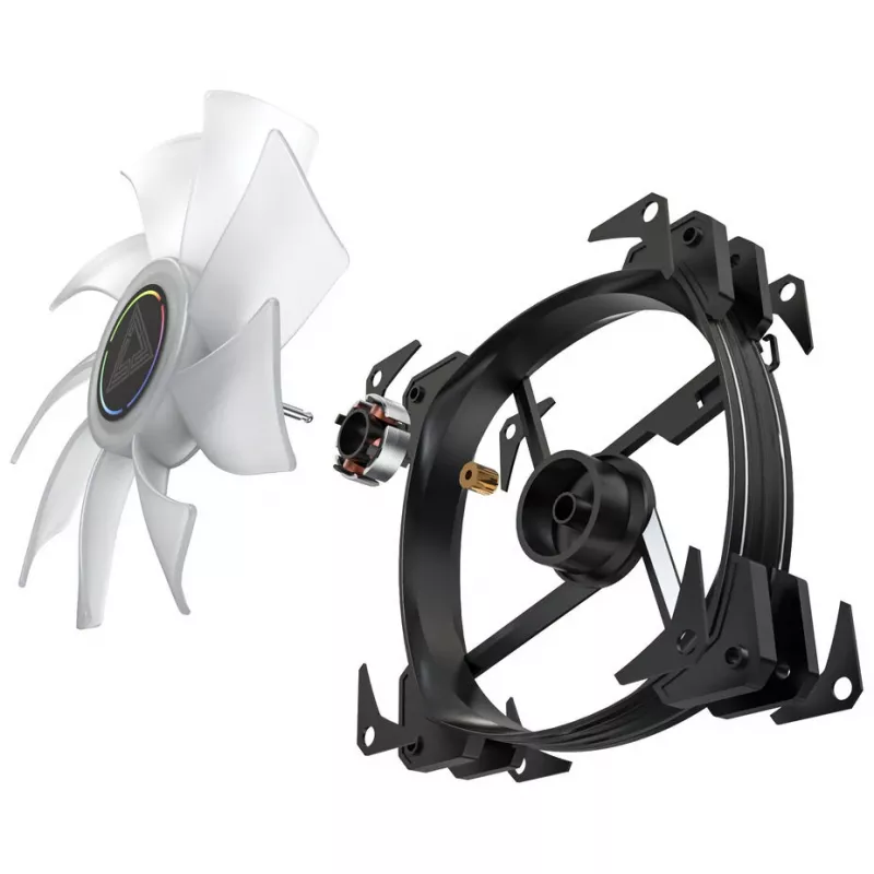Wentylator obudowy Montech HP140 ARGB PWM 140mm (zestaw 3 szt.) — wentylatory chłodzące 140mm ARGB PWM, 3-pak