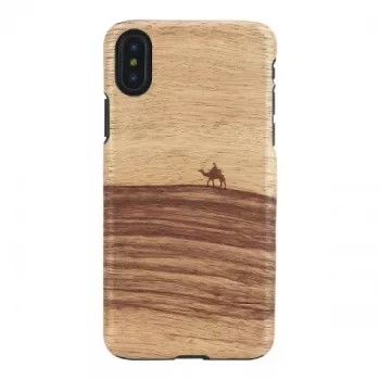 Etui na telefon MAN&WOOD do iPhone X/XS — terra Czarny, ochronna osłona tyłu
