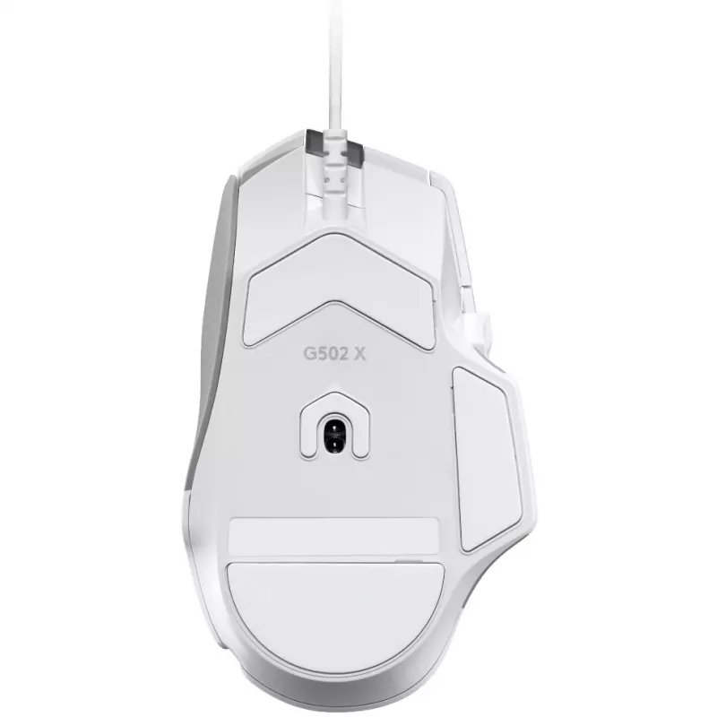 Zestaw myszy gamingowej Logitech G G502 X z twardą podkładką pod mysz G240 — Praworęczna, Optyczna 25600 DPI, USB Typ-A, 13 Przycisków, Biała