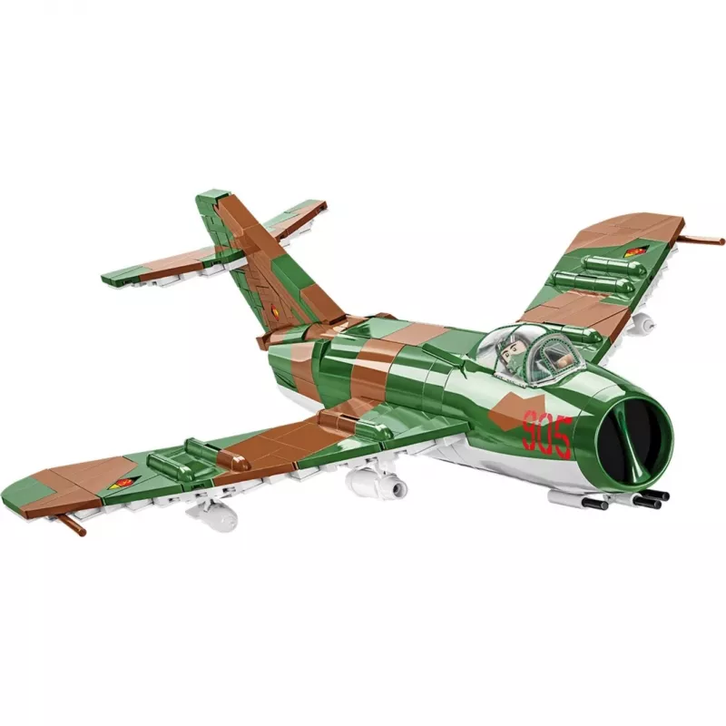 Klocki konstrukcyjne Cobi Lim-5 MiG-17F Siły Powietrzne NRD model 5825, zestaw do budowania