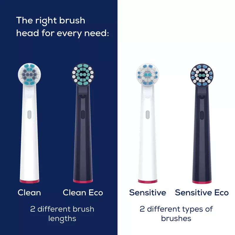 Beurer TB Clean Eco Green Planet końcówki do szczoteczki, ciemnoniebieskie, 4 szt.