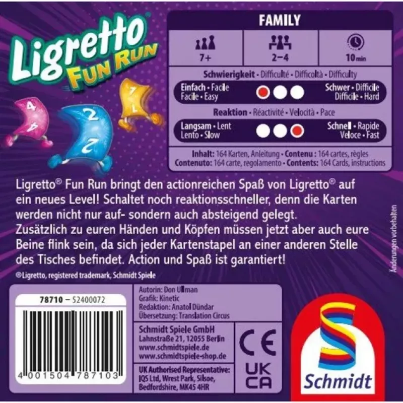 Ligretto Fun Run, gra karciana