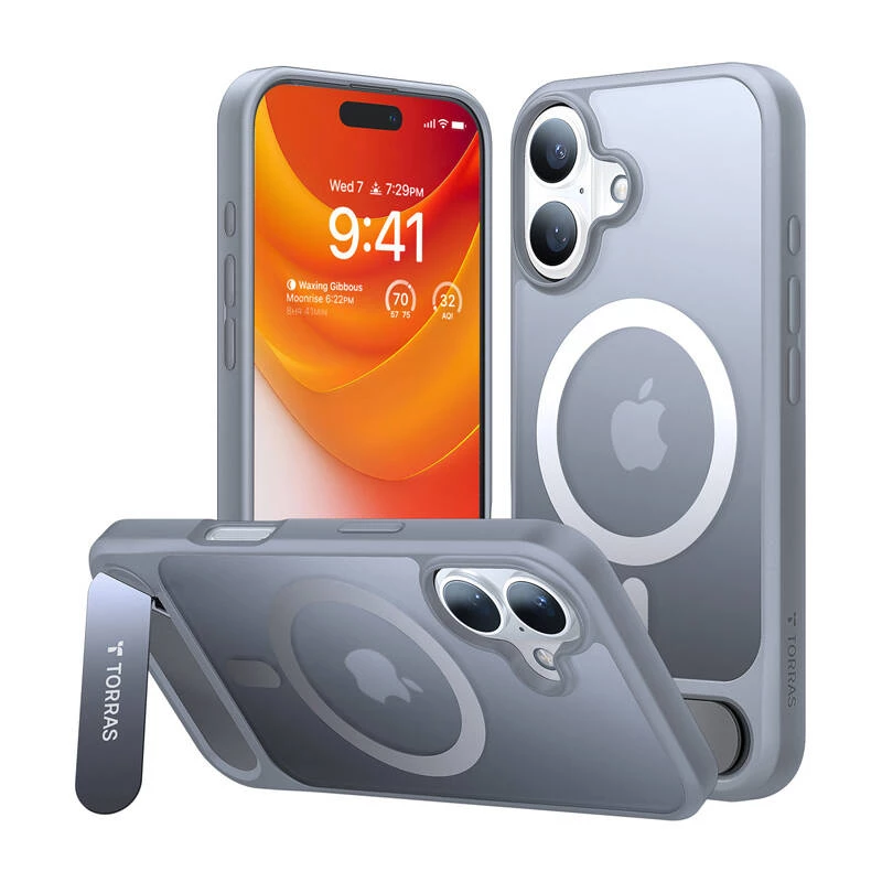 Etui Torras Pstand Series dla iPhone 16 Plus (tytanowy szary)