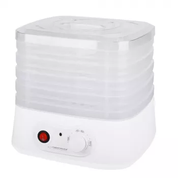 Suszarka do żywności Esperanza EKD004, przezroczysta, biała, 250 W