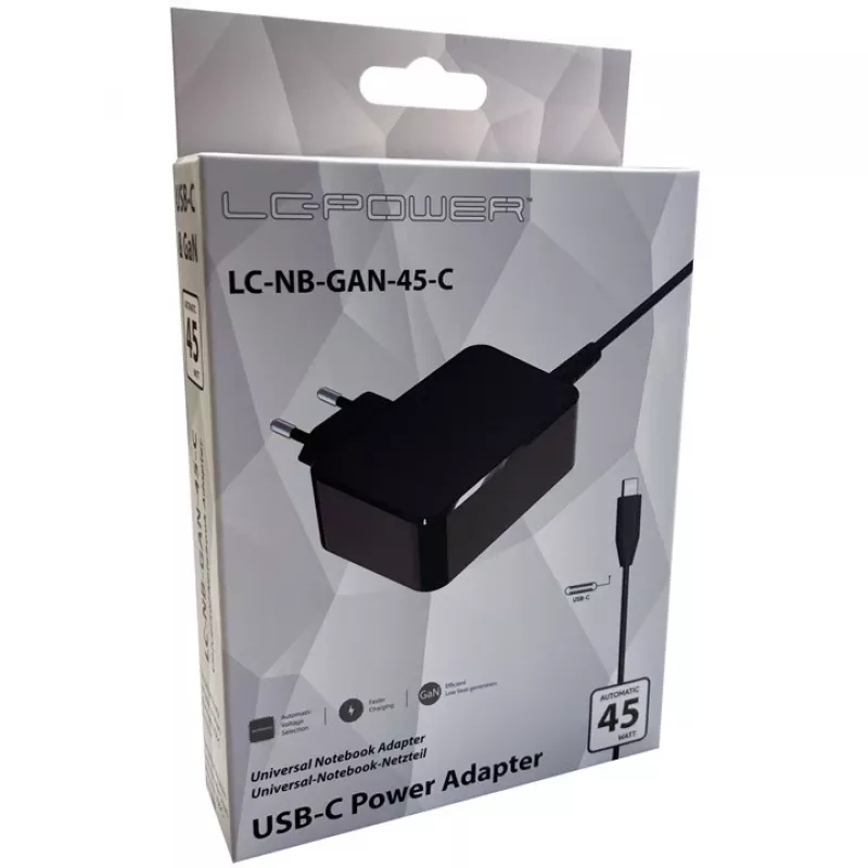 Ładowarka wewnętrzna LC-Power LC-NB-GAN-45-C
