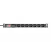 Listwa zasilająca Digitus z profilem aluminiowym, 7 gniazd CEE 7/5, kabel 2 m