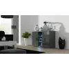 Cama Komoda 120 cm SOHO S7 szary/szary połysk