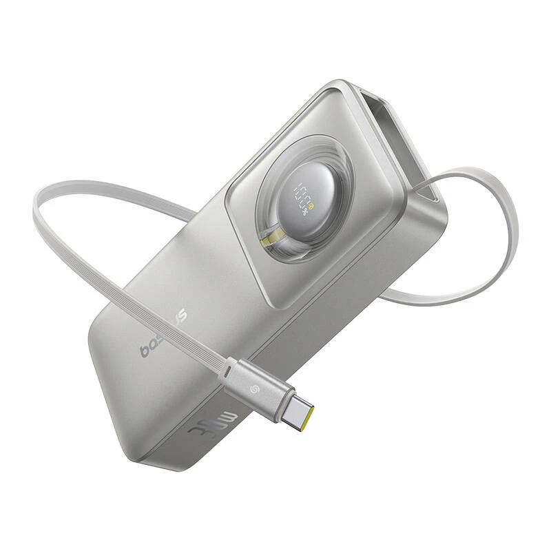 Powerbank Baseus OS Free2Pull 10000mAh 30W + kabel (szary)