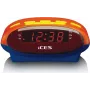 Radio z zegarem Lenco ICR-210 Kids z funkcją alarmu, radiem FM, przyjaznym dla dzieci designem