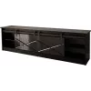 RTV GRANERO 200x56.7x35 czarny/czarny połysk Szafka