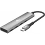 Goobay Slim 4-Port USB-Hub USB-C na 5 Gbit/s - -Wtyk> 4x -Gniazdo (76564)