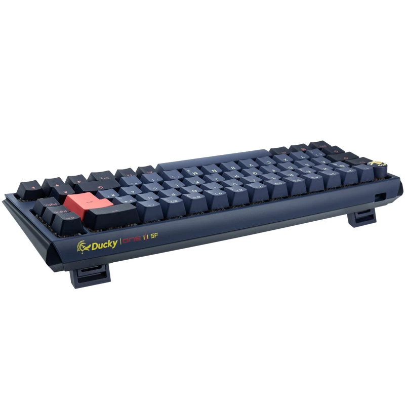 Klawiatura Ducky One 3 SF do gier USB QWERTZ niemiecka niebieska