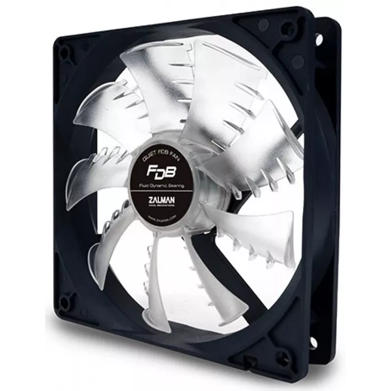Zalman ZM-F3 FDB(SF) system chłodzenia do komputera Wentylator do obudowy 12 cm Czarny, Transparentny