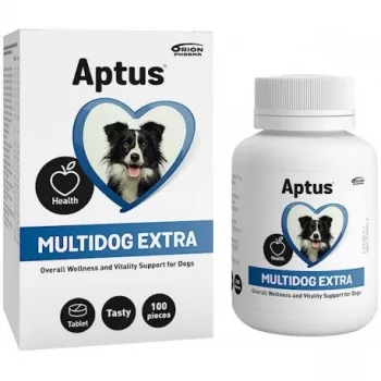 Tabletowy suplement Aptus Multidog extra — witaminy i minerały dla dorosłych psów, 100 tabletek, 200 g