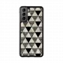 Etui ochronne iKins do Samsung Galaxy S21+ — wzór piramidy, czarne