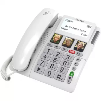 Bea-fon ML10 LTE (telefon biurkowy 4G) biały z bransoletką SOS