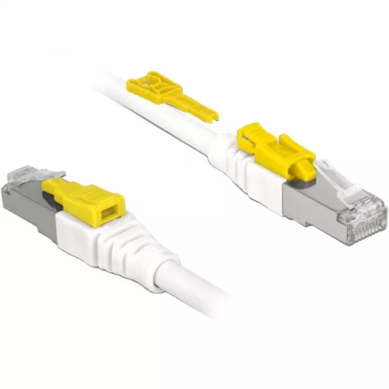 Kabel sieciowy DeLOCK 85335 RJ-45 Cat6a 5m Biały