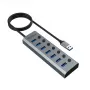 USB Hub Akasa AK-HB-21BKCM Aluminium USB 3.2 Gen 1 5000 Mbit/s