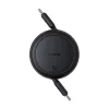 Baseus Free2Pull Mini kabel USB USB-C do USB-C, 60W, 1, (czarny)