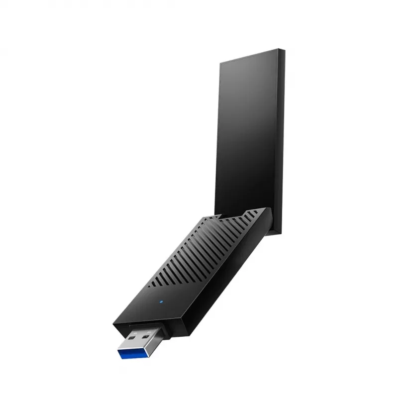 Adapter Wi‑Fi 6E USB typu A Cudy WU5400, dwuzakresowy 2x2, 2402 Mbit/s, czarny