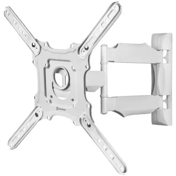 Uchwyt ścienny do telewizora ONKRON M4-W na 32 cale–65 cali (81–165 cm), uchylny i obrotowy, VESA do 400×400, maks. obciążenie 35 kg, biały