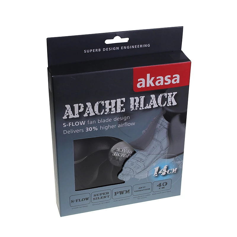 Wentylator obudowy AKASA AK-FN062 140 mm czarny