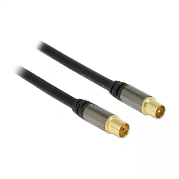 Kabel koncentryczny RG-6/U DeLOCK 88925 5 m IEC Czarny