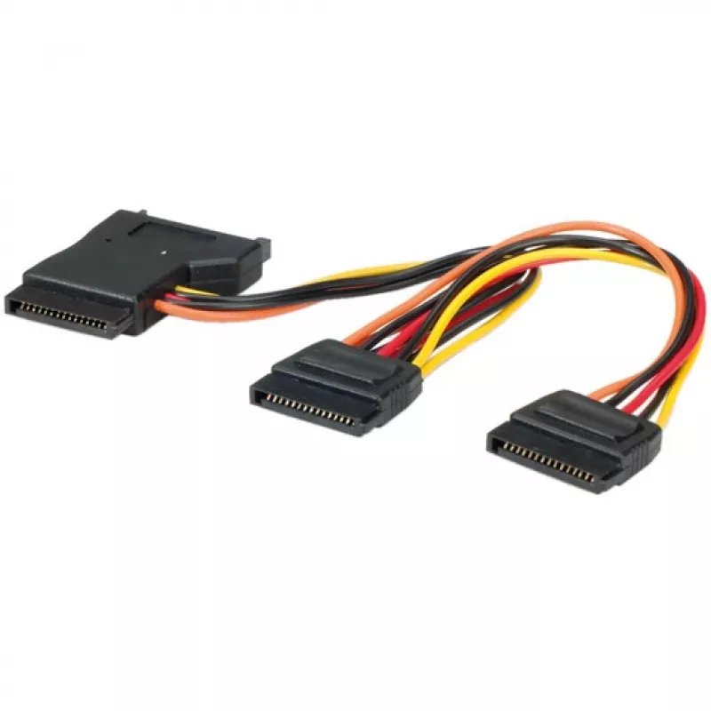 Wewnętrzny kabel Y-Power SATA na 3x SATA Secomp 11.03.1041