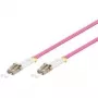 Kabel światłowodowy GOOBAY 95936 LC–LC wielomodowy 50 µm, różowy