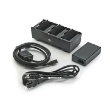 Ładowarka biurkowa Zebra SAC-MPM-3BCHGEU1-01, zasilanie sieciowe, czarna, w zestawie kable AC i DC