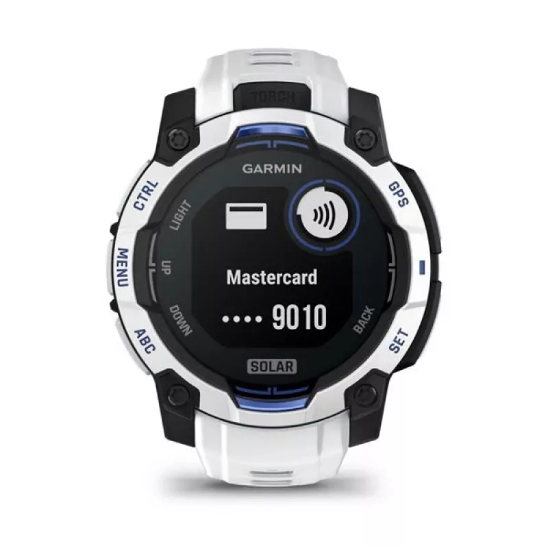 Smartwatch GARMIN Instinct 2 45 mm, MIP 0,9 cala (176×176), GPS, Solar, silikonowy pasek niebiesko-biały