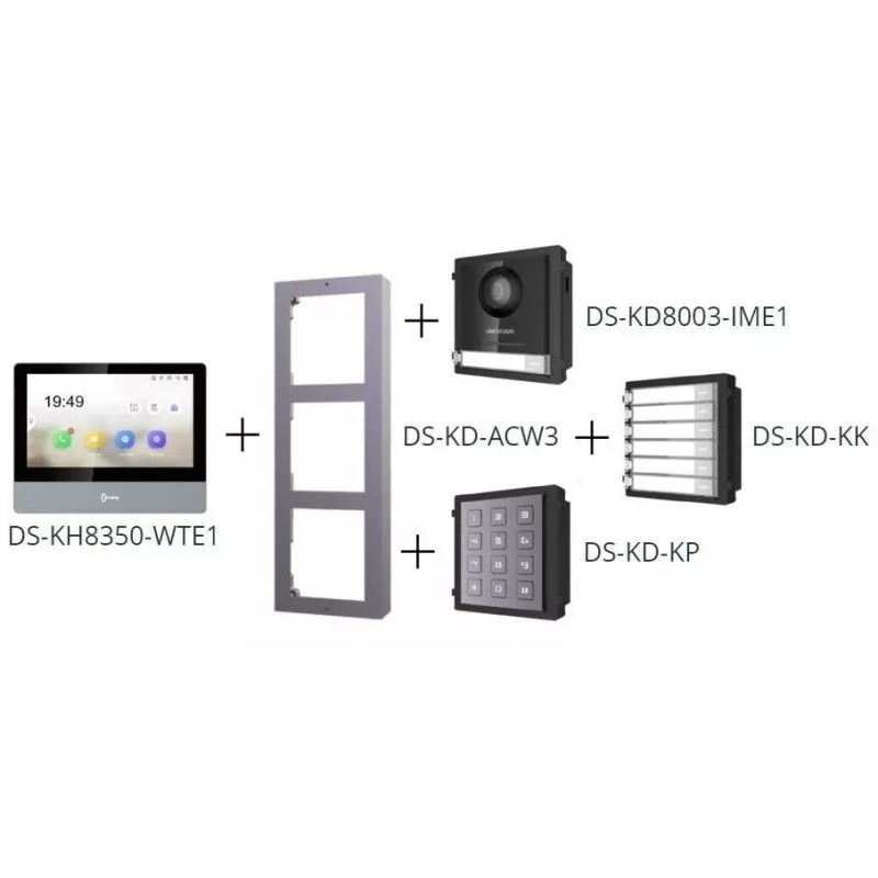 Moduł kamery wideodomofonu HIKVISION DS-KD8003-IME1(B)(O-STD)/EU