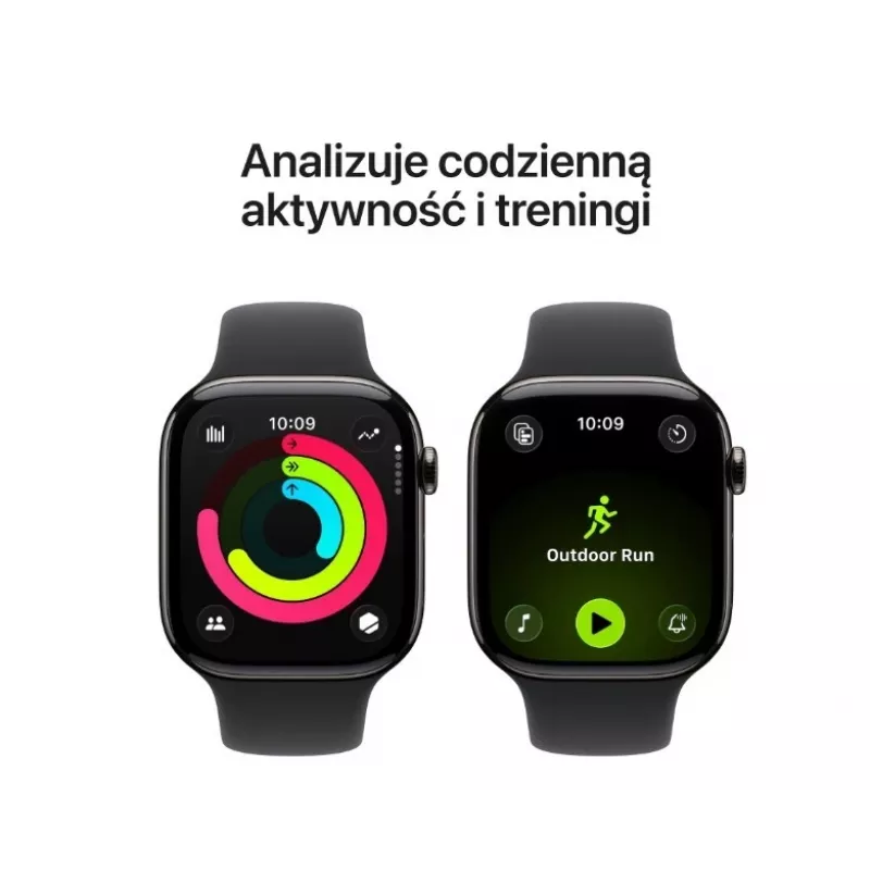 Smartwatch Apple Watch Series 11 GPS + Cellular 42mm Slate Titanium Case Black Sport Band M/L
