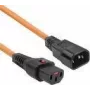 ACT Powercord C13 IEC Lock C14 pomarańczowy 1 m PC938 230V 10A