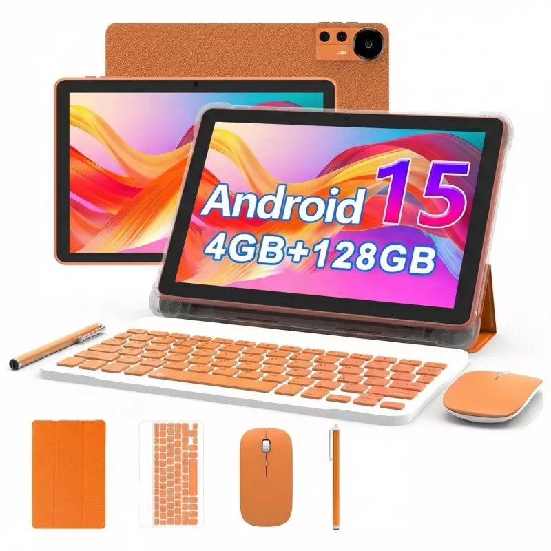 EXTRALINK TABLET CP31 WiFi ANDROID 15.0, 10.1”, 128GB, Kamera 2MP+8MP POMARAŃCZOWY