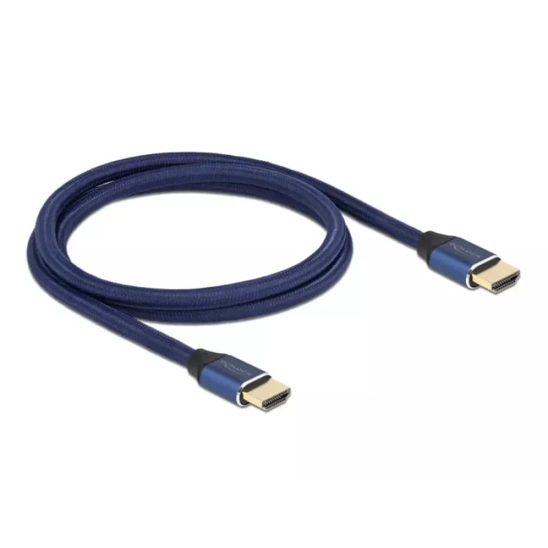 Kabel HDMI DeLOCK Ultra High Speed 48 Gbps 8K 60 Hz niebieski 1 m