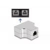 DeLOCK RJ45 Splitter T Adapter 1 x gniazdo RJ45 na 2 x gniazdo RJ45 Cat.5e STP