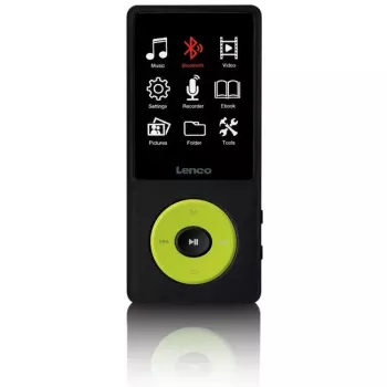 Odtwarzacz MP3 Lenco Xemio-860GN 8 GB Czarny Limonkowy LCD 18h odtwarzania