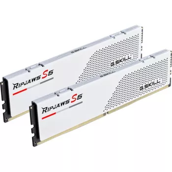 DIMM 64 GB DDR5-6000 (2x 32 GB) Dual-Kit, Arbeitsspeicher weiß, F5-6000J3040G32GX2-RS5W, Ripjaws S5, INTEL XMP