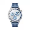 Smartwatch HUAWEI WATCH GT5 46mm — 1,43 cala AMOLED, GPS, 524 mAh, koperta ze stali nierdzewnej, niebieski pleciony pasek