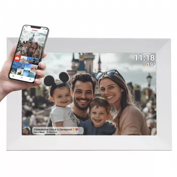 Cyfrowa ramka na zdjęcia Denver z FRAMEO 10.1 16GB biała