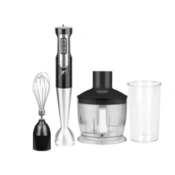 Ręczny blender zanurzeniowy LAFE BRK-003A, 800W, czarny/srebrny, ostrze ze stali nierdzewnej, misa 0,6 l, dzbanek 0,5 l