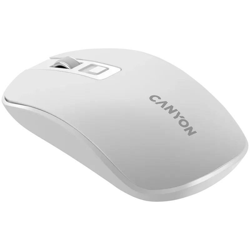 Mysz CANYON MW-18 Wireless Charge Pearl biały