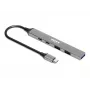 USB Hub Port Designs 900163 Type-C 5000 Mbit/s Srebrny