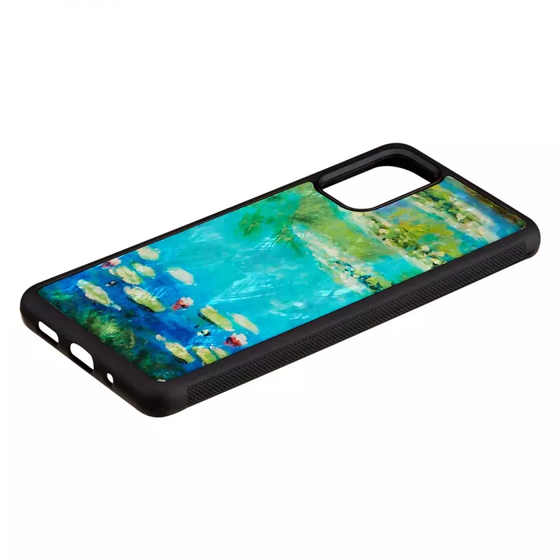Etui na telefon iKins Samsung Galaxy S20+ — czarne lilie wodne
