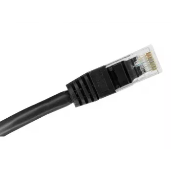 Alantec KKU5CZA1 kabel sieciowy Czarny 0,25 m Cat5e U/UTP (UTP)