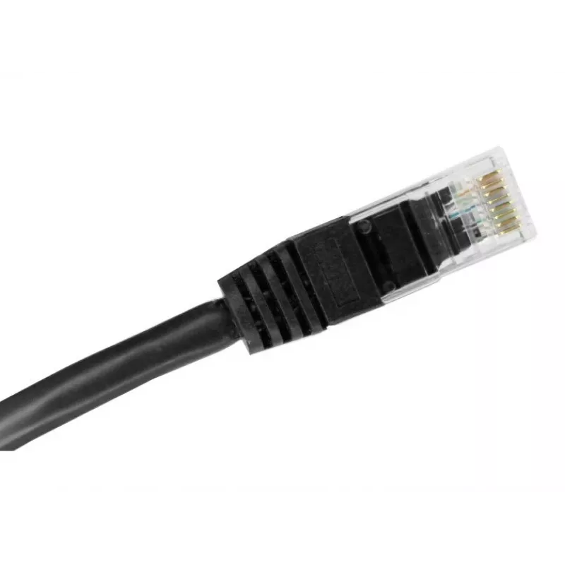 Alantec KKU5CZA1 kabel sieciowy Czarny 0,25 m Cat5e U/UTP (UTP)