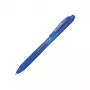 Pentel EnerGel X - Długopis żelowy wysuwany - Niebieski - Niebieski - Przezroczysty - Plastik - Guma - Guma - Symetryczny