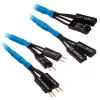 Corsair Premium Sleeved Frontpanel Kabel Verlängerungskit, blau