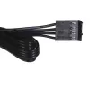 Koncentrator wentylatorów DeepCool FH-04 — 20-pin ATX na 4× 3-pin Molex, przewód 0,55 m, czarny